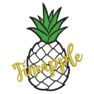 Embroidered Pineapple