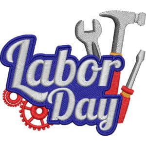 Labor Day Embroidery