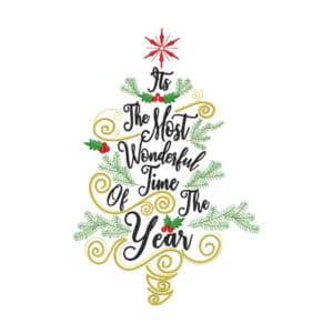 Time of the year embroidery
