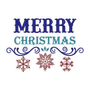 Merry Christmas Embroidery
