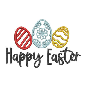 Embroidery Happy Easter